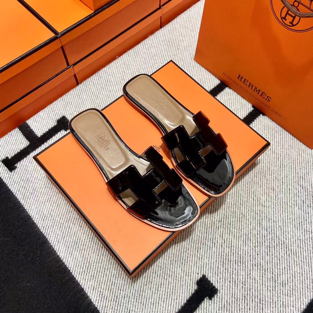 에르메스 올수공 오란 슬리퍼 샌들 페이던트 34